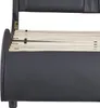 Schwarz 140x200cm Polsterbett (Ohne Matratze) Produktbild-Vorschau 8