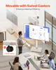 A modern office or meeting room setting with a TV stand and people interacting. Anteprima dell’immagine prodotto