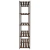 vidaXL Lagerregal mit 5 Böden Braun 170x38x170 cm Produktbild-Vorschau 4