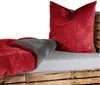 2-teilig Uni Wende Bettwäsche-Set Bett Garnitur Bettbezug Produktbild-Vorschau 1