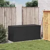 vidaXL Coffre de jardin noir 283L Poly rotin Voir les images du produit 3