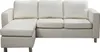 Doppelseitiges Ecksofa ACKLEY aus  - Farbe elfenbein Produktbild-Vorschau 1