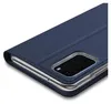 Close-up of a blue flip case for a Samsung Galaxy S20 Plus phone, showing the camera cutout. Náhľad obrázku produktu