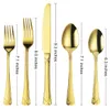 Omgoods – 30-teiliges Besteckset aus Edelstahl in Goldfarbe Produktbild-Vorschau 3