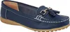 Boulevard - Damen Sattel Schlupfschuhe, Aktion Leder DF2508 Produktbild-Vorschau 1