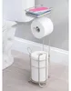mDesign Toilettenpapierhalter WC-Rollenhalter mit Ablage Produktbild-Vorschau 2