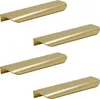 4er-Set goldener Möbelgriff 350 mm - Mattschwarz Aluminium, Produktbild-Vorschau 1