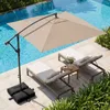 COSTWAY Sonnenschirm 250cm mit Ständer,  Ampelschirm Produktbild-Vorschau 2