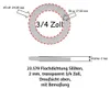 10 Stück Flachdichtung Silikon, 2 mm, transparent 3/4 Zoll Produktbild-Vorschau 6