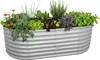 Relaxdays Hochbeet, verzinktes Metall, Blumen, Pflanzen & Produktbild-Vorschau 1