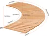 SucceBuy Gebogener Gartenweg aus Holz, 2,44 m lang x 43,2 Produktbild-Vorschau 7