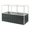 A raised garden bed with a frame, shown against a white background. Produktbild-Vorschau