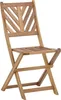 BELIANI Balkonset Braun Akazienholz Tisch quadratisch 58x58 Produktbild-Vorschau 3
