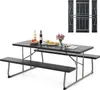 Set di tende da birra pieghevoli COSTWAY, set di tavoli da Anteprima dell’immagine prodotto 1