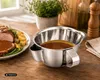Weis Edelstahl Trenn-Sauciere Silber 15x18x7cm Hochwertig Produktbild-Vorschau 3