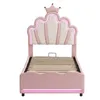 OYAJIA Kinderbett 90x200, Polsterbett für Mädchen Produktbild-Vorschau 11