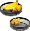 eluno Obstkorb – Brotkorb 2er Set, runde Obstschale, aus Produktbild-Vorschau 1