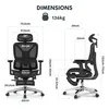 FLEXISPOT ErgoX Ergonomischer Bürostuhl mit Fußstütze Produktbild-Vorschau 6