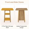 Table de bar Tribesigns avec rangement, hauteur 90 cm, Voir les images du produit 8