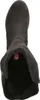 A top-down view of a black boot. Voir les images du produit