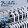 Extralink Cat.8 U/FTP 0,5 m 40 Gb/s Platte LAN patchkabel Productafbeelding-voorbeeld 5