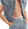 Barbie The Movie - Ken Puppe im Jeansoutfit und Original Produktbild-Vorschau 3