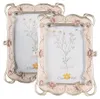 Clayre & Eef Bilderrahmen 10x15 cm Rosa Kunststoff Produktbild-Vorschau 3