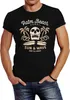 Herren T-Shirt Surf-Motiv Totenkopf Palm Beach Neverless® Produktbild-Vorschau 1