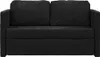 A front view of a black sofa. Anteprima dell’immagine prodotto