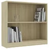 vidaXL Regał dąb sonoma 80x24x75 cm Materiał drewnopochodny Podgląd zdjęcia produktu 7