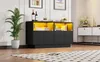 Sweiko dressoir, 130x35x68 cm, met 2 kastjes, 4 vakken, Productafbeelding-voorbeeld 11
