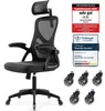 Bürostuhl ergonomisch mit Kopfstütze – Schreibtischstuhl Produktbild-Vorschau 1