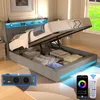 Polsterbett 160x200cm mit Ladefunktion (2AC & USB & Produktbild-Vorschau 1