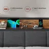 A bedside shelf with a tablet, smartphone, and smartwatch charging. Produktbild-Vorschau