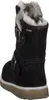 A black boot with fur lining and buckles. Produktbild-Vorschau