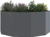 vidaXL Bac à plantes Anthracite 120 x 120 x 50 cm Acier Voir les images du produit 3
