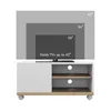 HOMCOM Moderner Wohnzimmer-TV-Schrank mit Rollen, Tisch für Produktbild-Vorschau 4