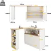 okwish Bartisch Hauptkörper 90 x 45 x 100 cm Moderner Produktbild-Vorschau 8