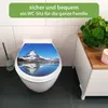 banjado Familien WC Sitz weiß mit Absenkautomatik und Motiv Produktbild-Vorschau 2