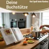 LS-LebenStil Holz Kochbuchhalter 23x18cm Braun Produktbild-Vorschau 3