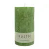 Stumpenkerze aus Paraffin, Olive, Rustic, WENZEL, 110/60 Produktbild-Vorschau 1