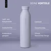 Trinkflasche Edelstahl 600ml Thermoflasche isoliert Sport Produktbild-Vorschau 2