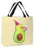 Mr. & Mrs. Panda Tote Bag Avocado Feier - Gelb Pastell - Produktbild-Vorschau 2