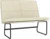 vidaXL Lavice krémová 100x75x76 cm Imitace kůže Náhled obrázku produktu 1