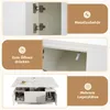 Collage of images showing details of a white coffee table. Produktbild-Vorschau