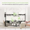 HOMCOM Abtropfgestell Geschirr 2-stufiges Abtropfgitter Produktbild-Vorschau 7