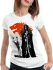 style3 Schattenwolf Damen T-Shirt snow winterfell jon Produktbild-Vorschau 1