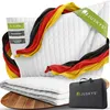 Juskys Gewichtsdecke 135x200 – weiß, schwere Therapiedecke Produktbild-Vorschau 1