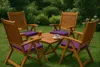 Stuhlkissen 2er Set 40x40x4cm Violett | Sitzkissen | Produktbild-Vorschau 6