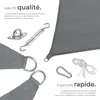 Voile d’ombrage SUNNY - 3 x 5 m, gris Voir les images du produit 3